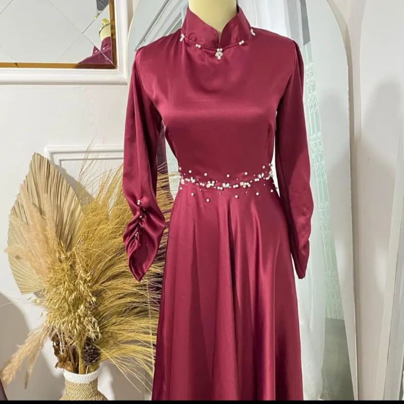 TERMURAHHCHANA DRES UMRELA /Dres simple /seragaman bridesmaid /seragam keluarga/dres lebaran/dres ko