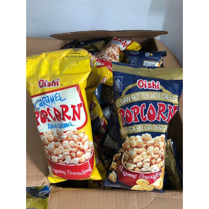 

Popcorn oishi 1 renteng isi 10pcs@20gr