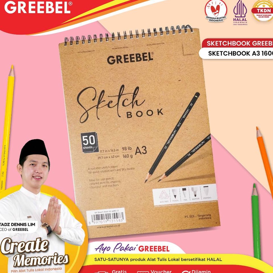 

Sekarang Promo GREEBEL Buku Gambar Sketch Book A3 5 Lembar 163 Buku Sketsa Drawing Book