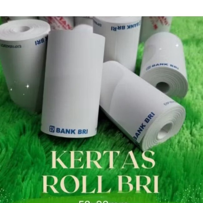 

Super Kualitas kertas kasir thermal EDC logo Bri 58x3 paket 1 roll