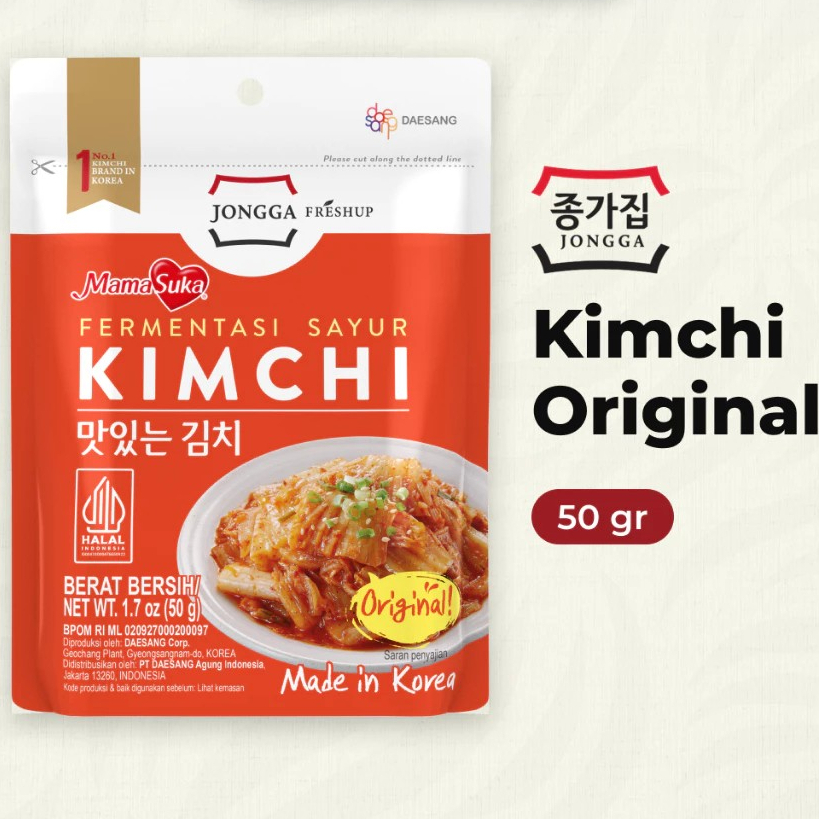 

[100% Original] Mama Suka Jongga Freshup Fermentasi Sayur Kimchi Original 50 gr