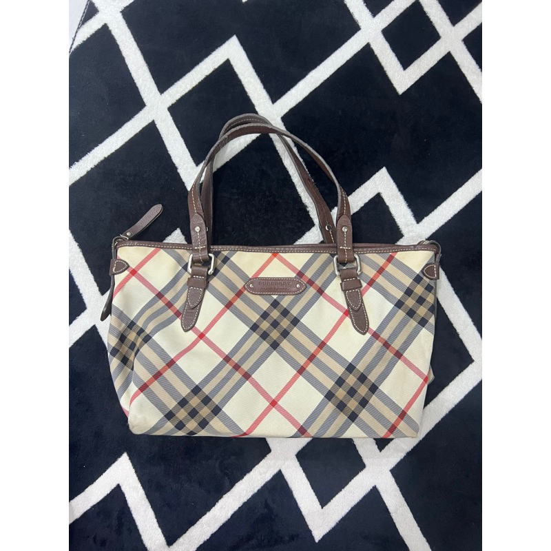 Preloved Burberry blue label tote authentic