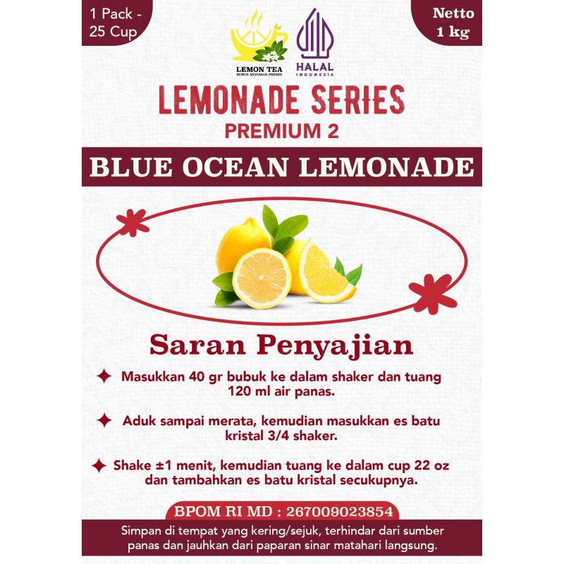 

RB Bubuk Premix BlueOcean Lemonade 1kg