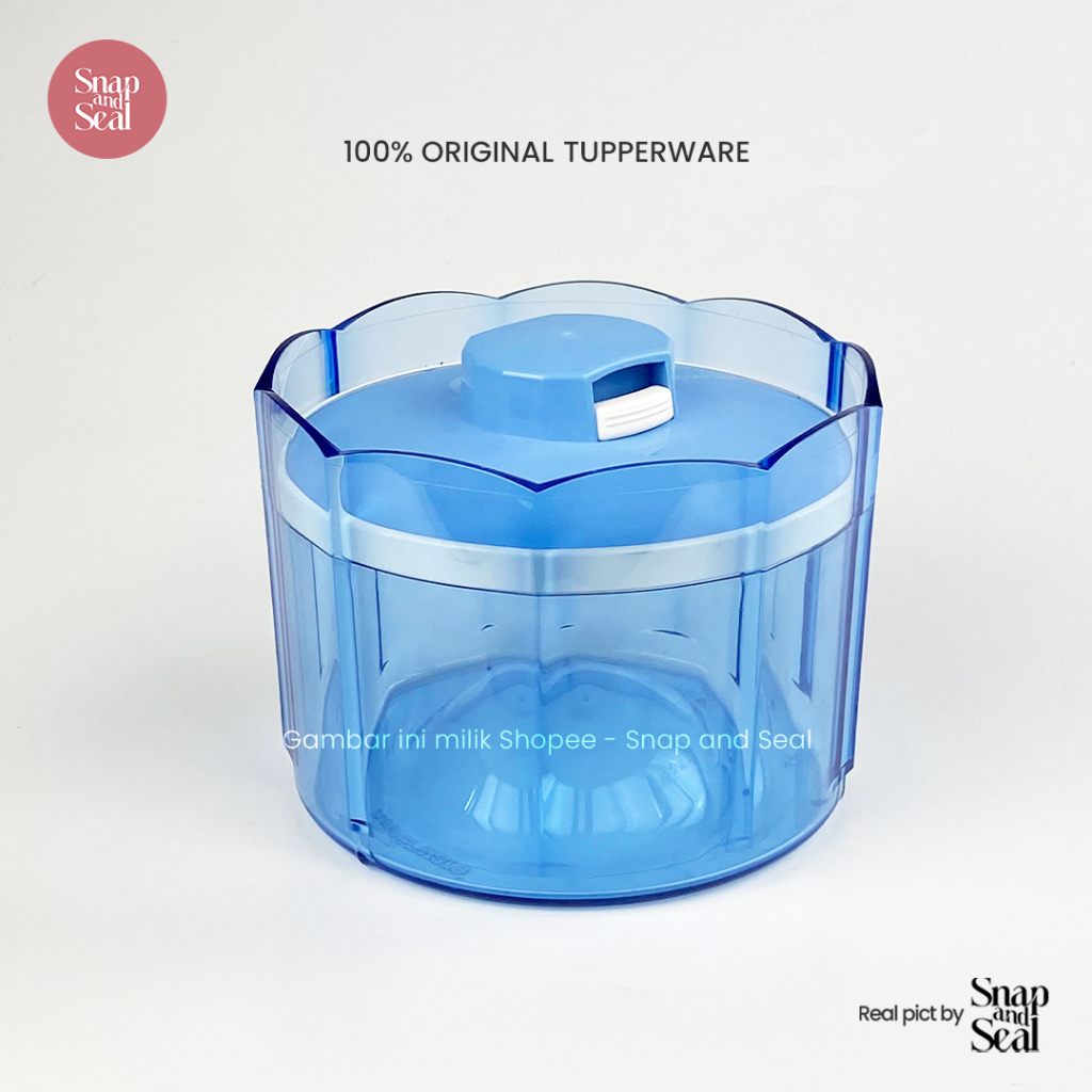Tupperware Advanced Counterpart 500ml Biru Muda Kondisi baret halus