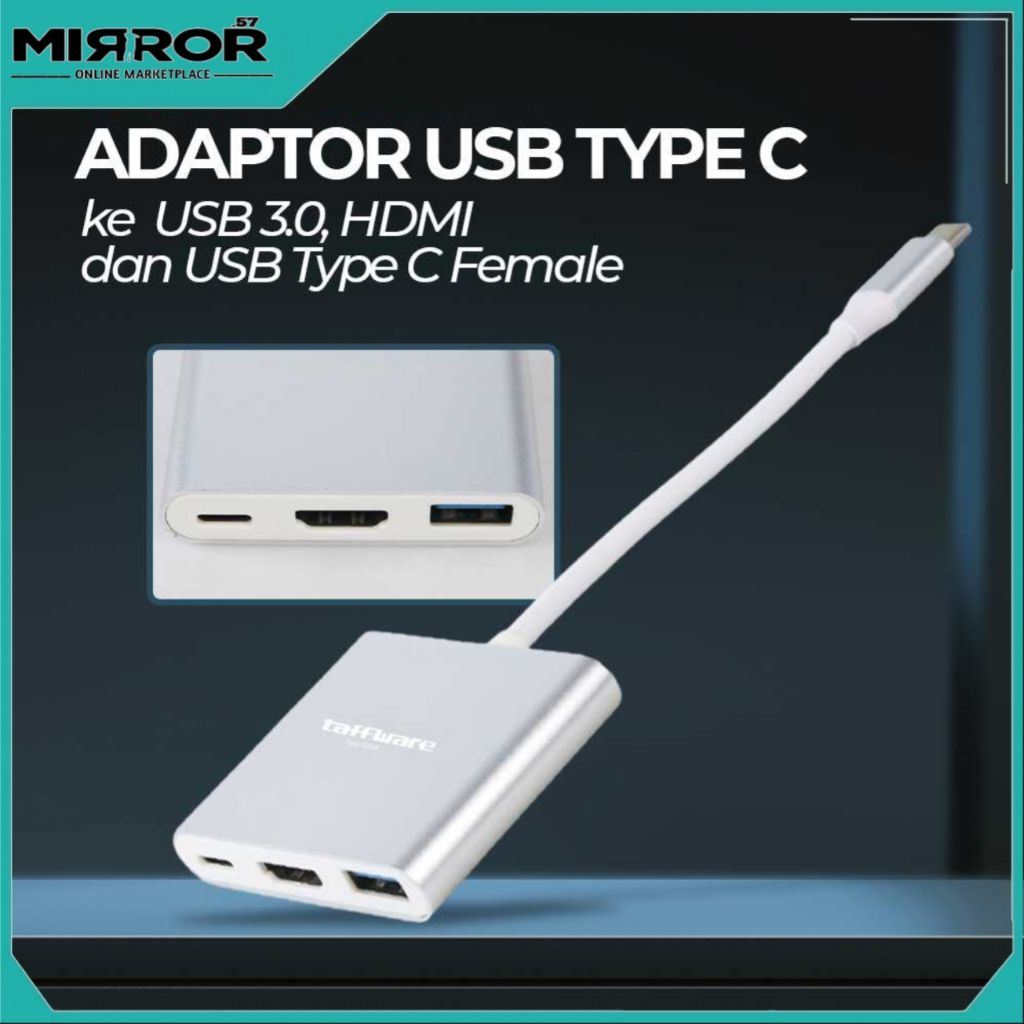 Adaptor Konverter USB Type C 3.1 to USB 3.0 / HDMI / USB Type C