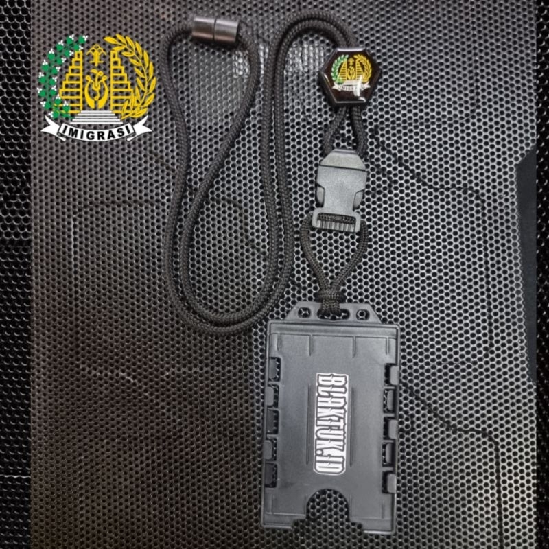 

Lanyard tactical holder id card Slide exagonal logo IMIGRASI