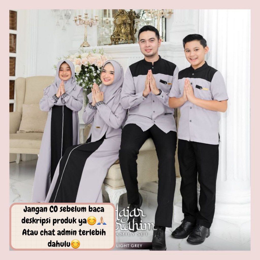 Sarah Ibrahim Sarimbit lebaran 2025 by Maks Hijab OPEN PRE ORDER (READY FEBRUARI 2025) family set co