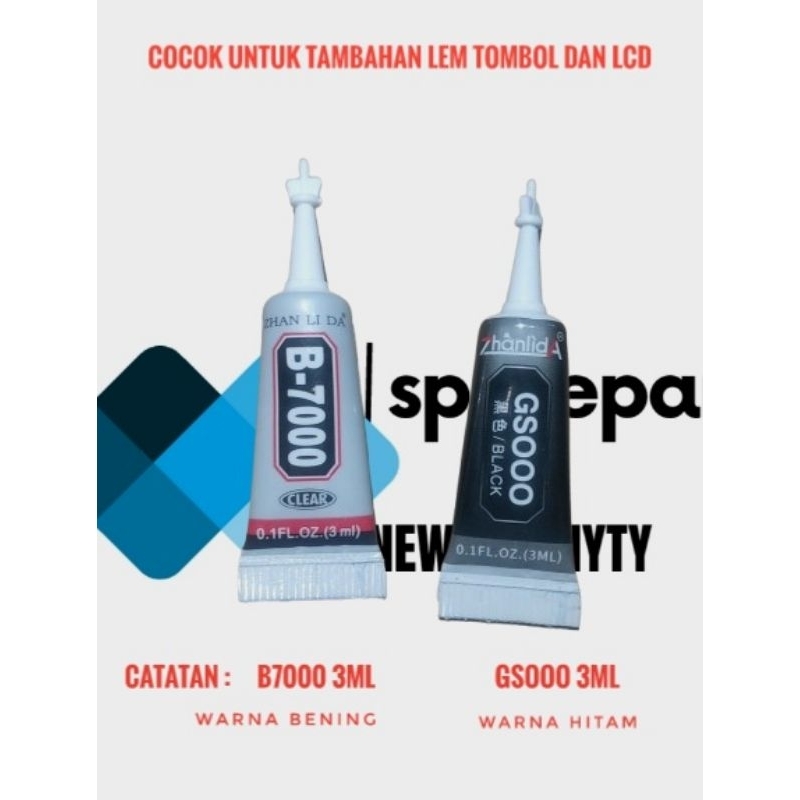 

Lem Berkualtas B7000 3ML (BENING) GS000 3ML (HITAM)