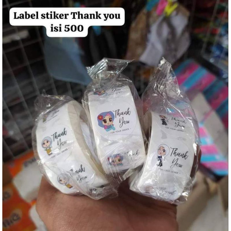 

STIKER THANk YOU ISI 500PCS