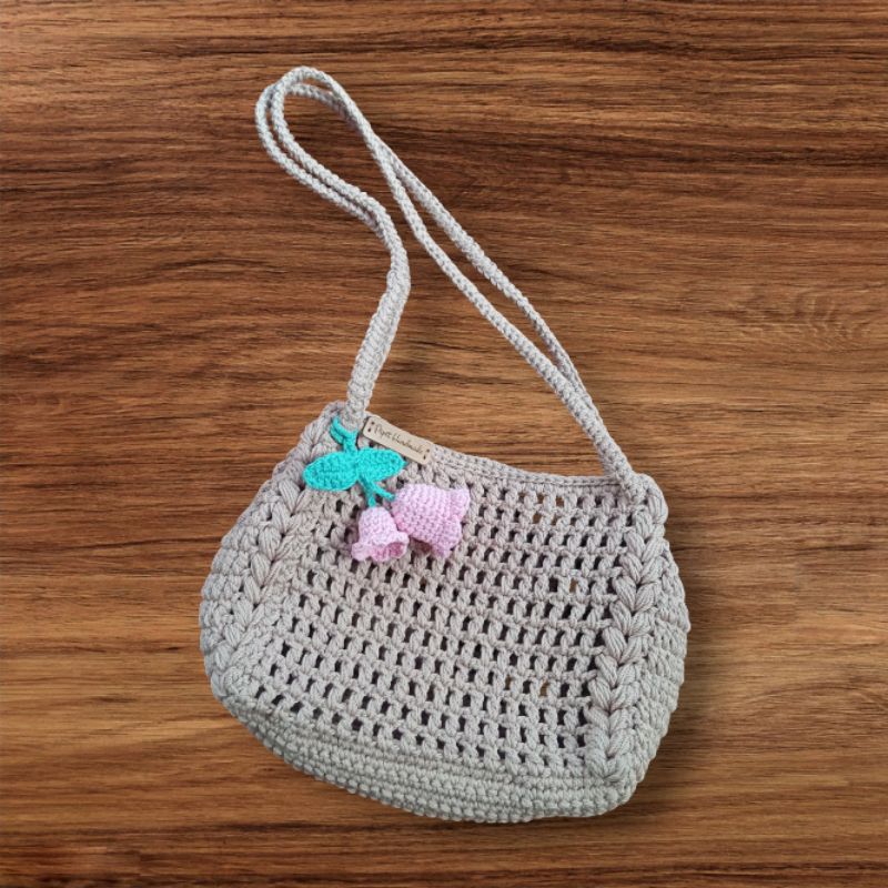 tas rajut korean handmade/tas rajut handmade /crochetbag /tas rajut /tas rajut simple/ tas rajut 2 i