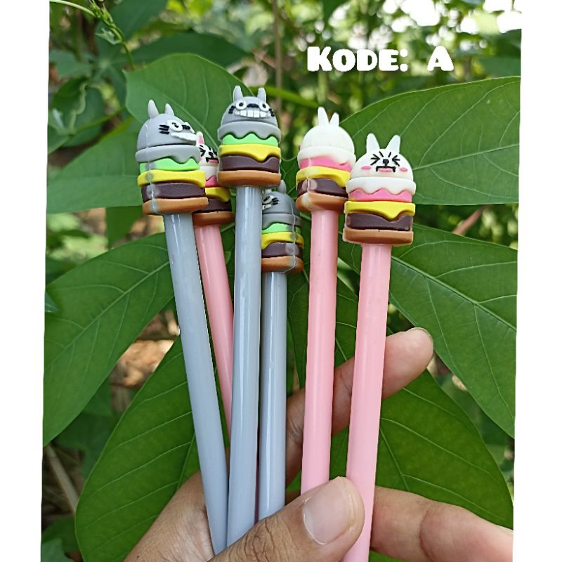 

pena gel karakter bolpen hitam gel karakter lucu