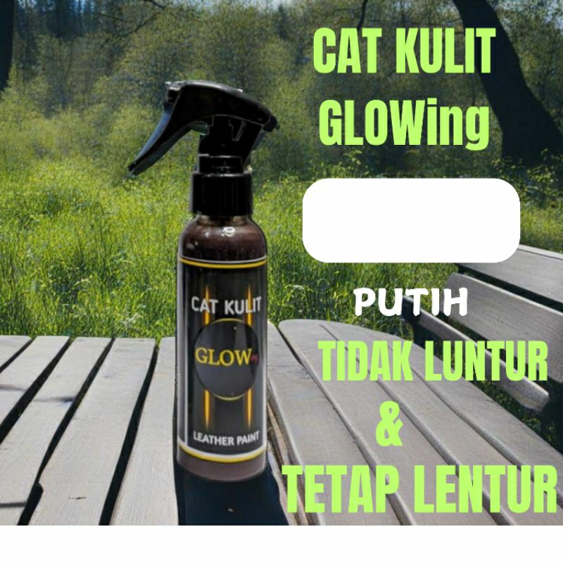 GLOWING Cat tas-Cat sepatu-Cat jaket-Cat kulit asli leatherpaint warna Putih