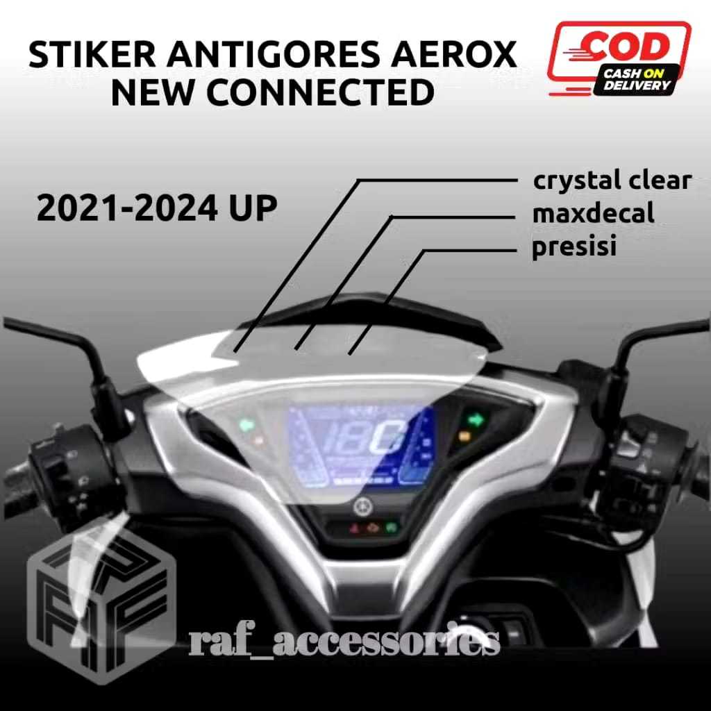 Stiker Speedometer Anti Gores Pelindung yamaha Aerox new connected old original