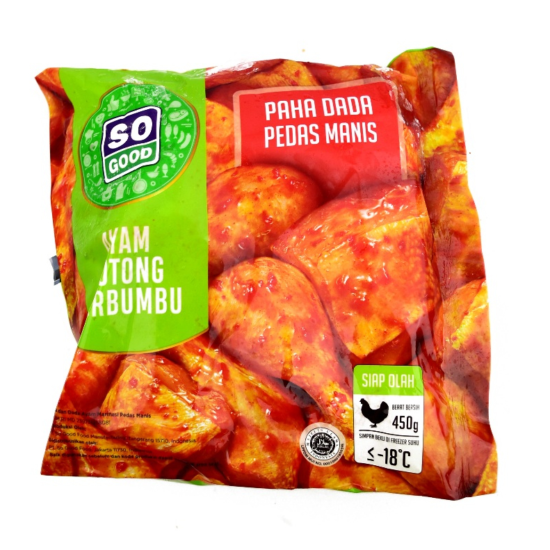 

So Good ayam paha dada marinasi pedas manis 450gr frozen