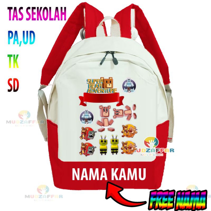 TAS ANAK SUPER BEAR ADVENTURE TAS RANSEL ANAK PAUD TK SD SUPER BEAR ADVENTURE