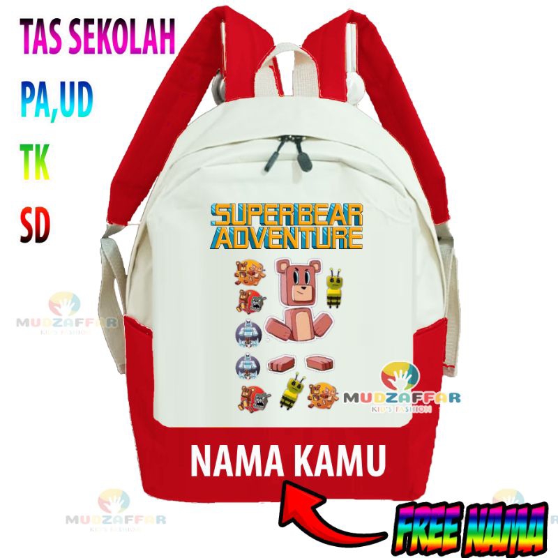 TAS ANAK PAUD TK SD SUPER BEAR ADVENTURE TAS RANSEL ANAK SUPER BEAR ADVENTURE