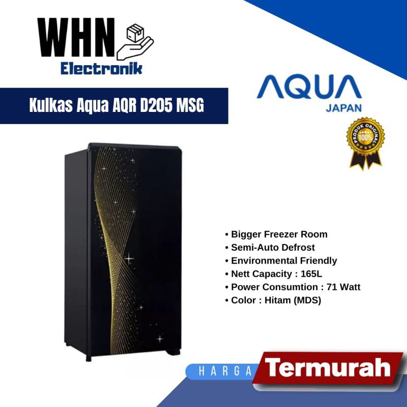 kulkas/ lemari es Aqua aqr d205 msg