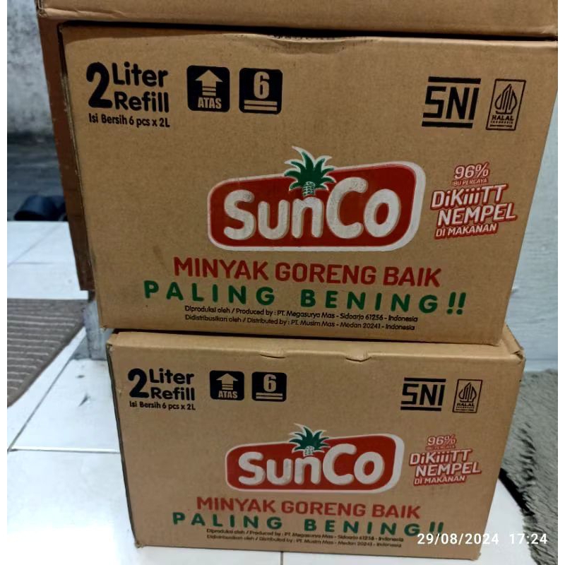 

Minyak Sunco 1 dos. isi 6. 2 ltran
