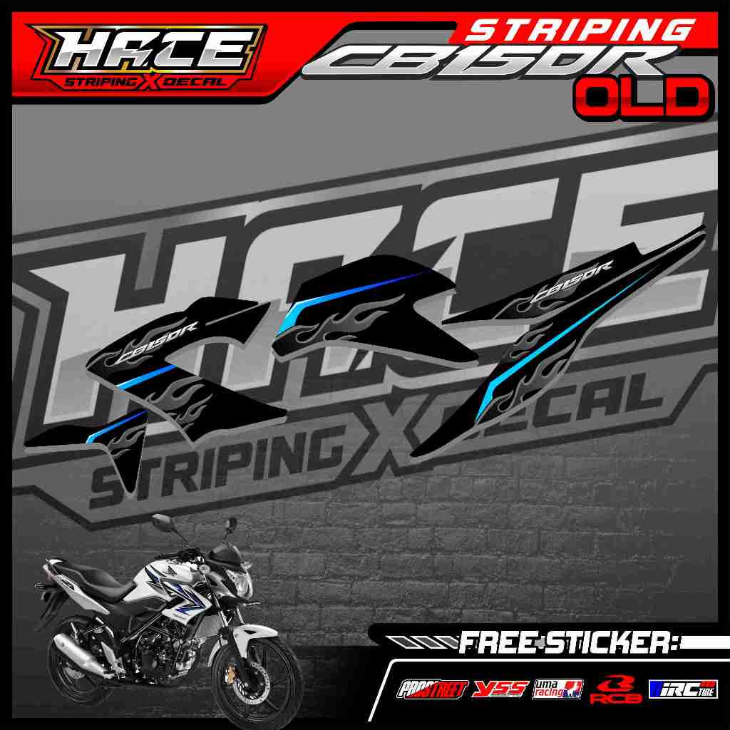 757 STRIPING STICKER CB 150R OLD - STRIPING STICKER CB 150R OLD API SIMPLE