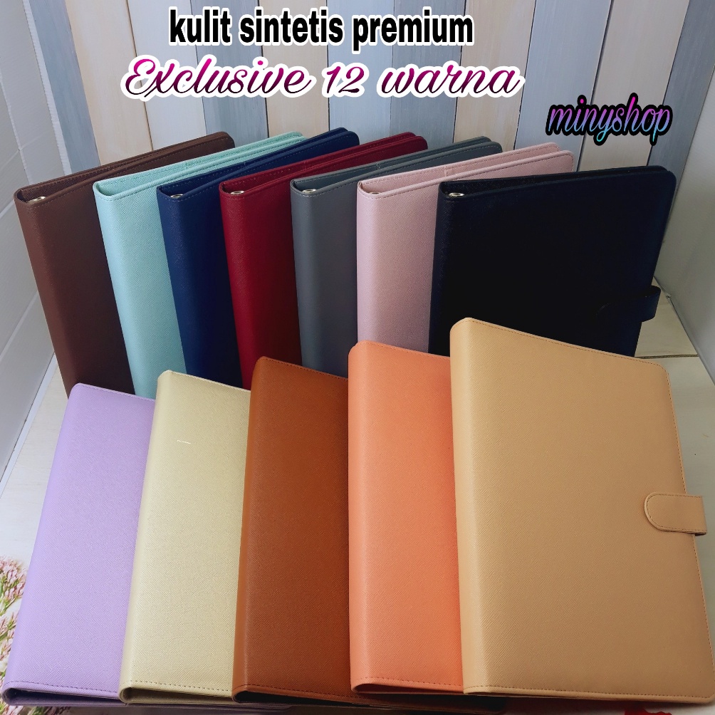 

KODE X9F Binder Polos Exclusive B5 26 Ring 12 Warna Pilihan Buku Agenda Kuliah Kantor Bahan Kulit Termurah