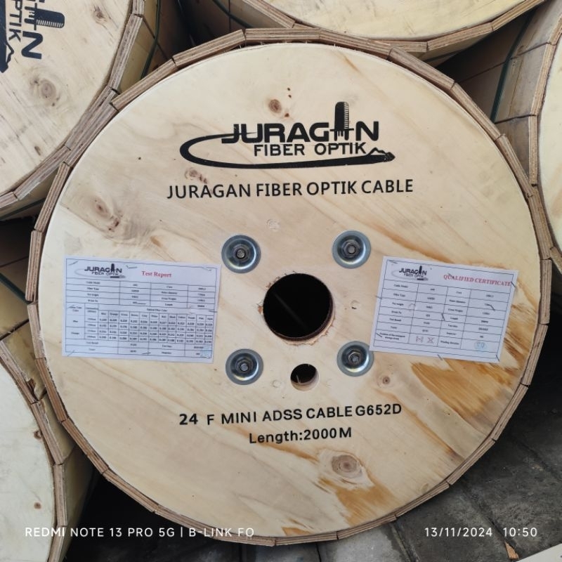 kabel adss mini 24 core 2 km / kabel 12 core adss mini 2 km