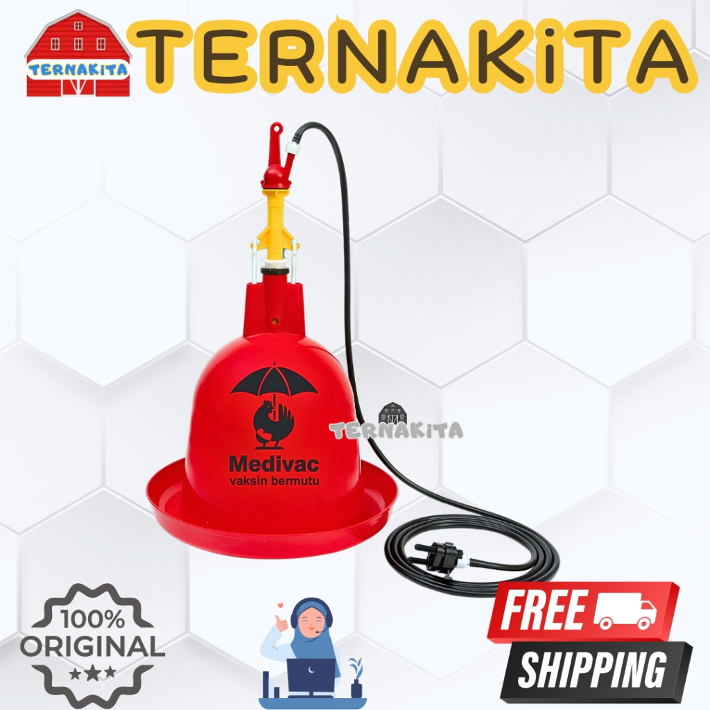 TEMPAT MINUM AYAM OTOMATIS TMAO MEDION - Tempat Minum Otomatis Unggas Ayam Itik Bebek