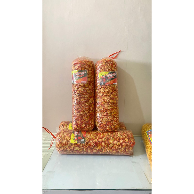 

Kerupuk seblak C&K pedas bantet kencur kriukk ready 1 Kg dan 1 Bal (