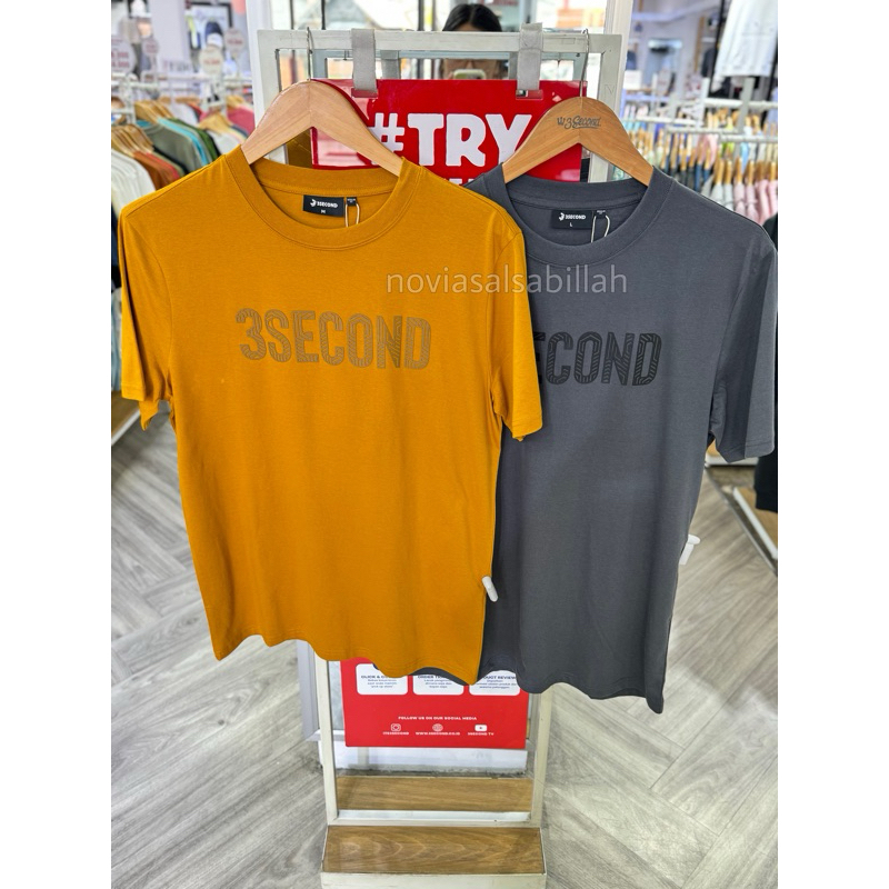 KAOS 3SECOND PRIA TERBARU MOTIF LOGO MAZE ORIGINAL 100% (Regulerfit)