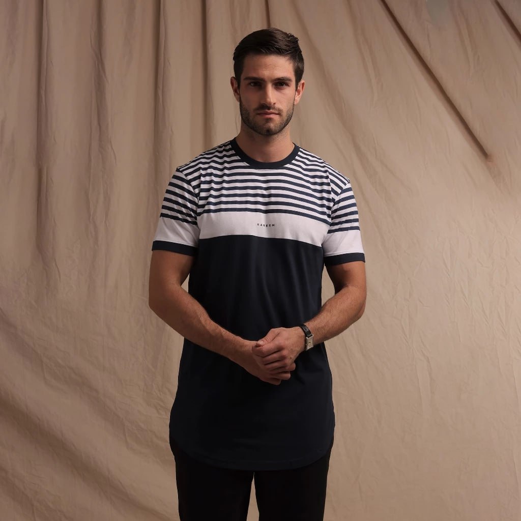 KAREEM SSK GRS KAOS KURTA GARIS PENDEK