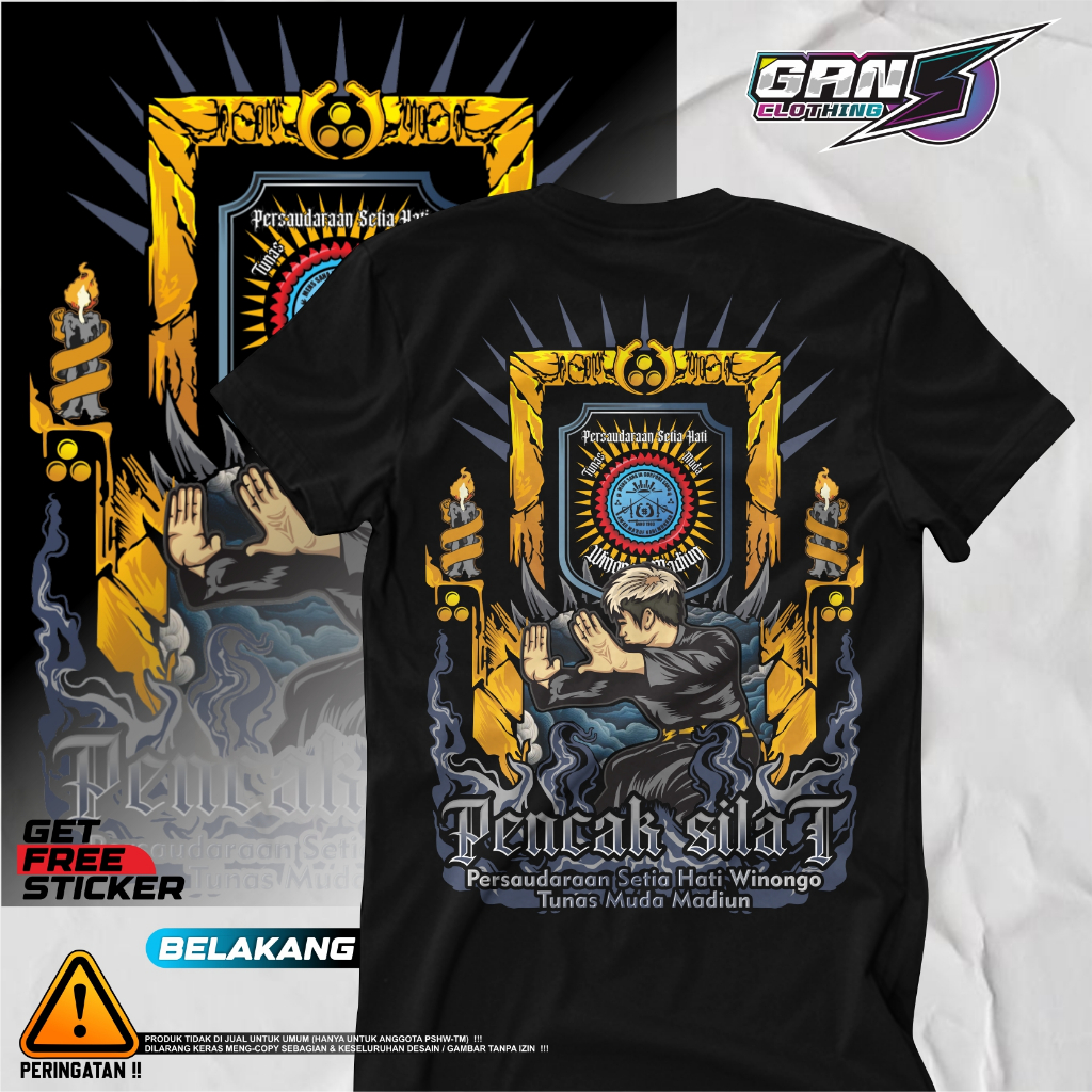 T-Shirt Pencak Silat PSHW terbaru "SH WINONGO MADIUN"-PSHW/SH Winongo/SH/1903