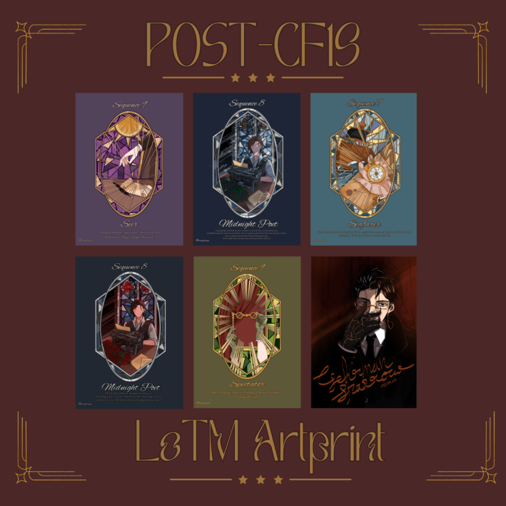 POST CF19 | Lord of the Mysteries Art Prints by Booth I-50
