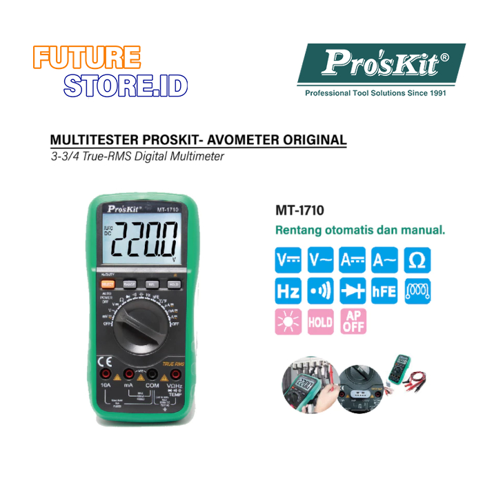 PROSKIT MT-1710 MULTITESTER - AVOMETER ORIGINAL