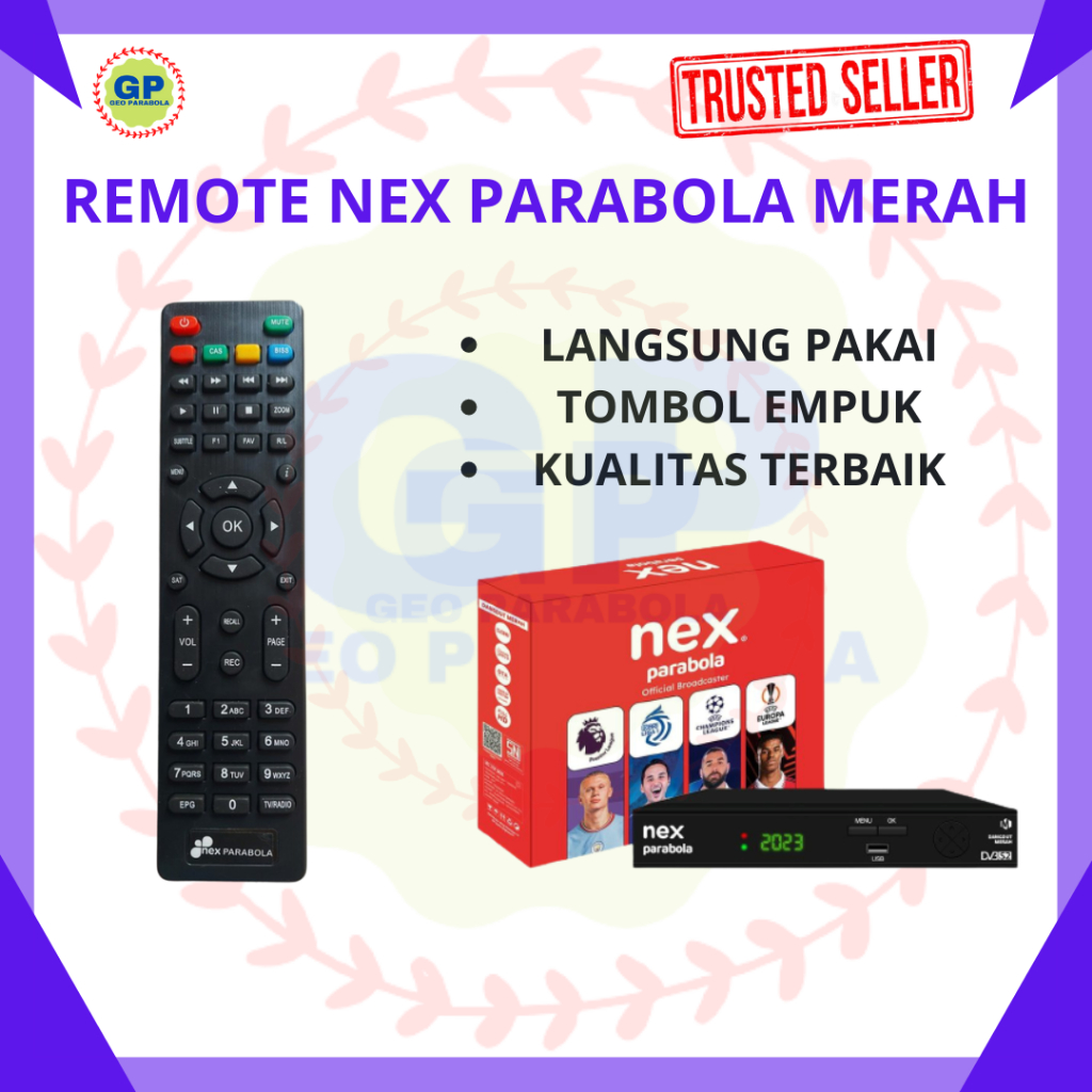 REMOTE NEX PARABOLA MERAH HARGA GROSIR TERMURAH DAN TERLARIS