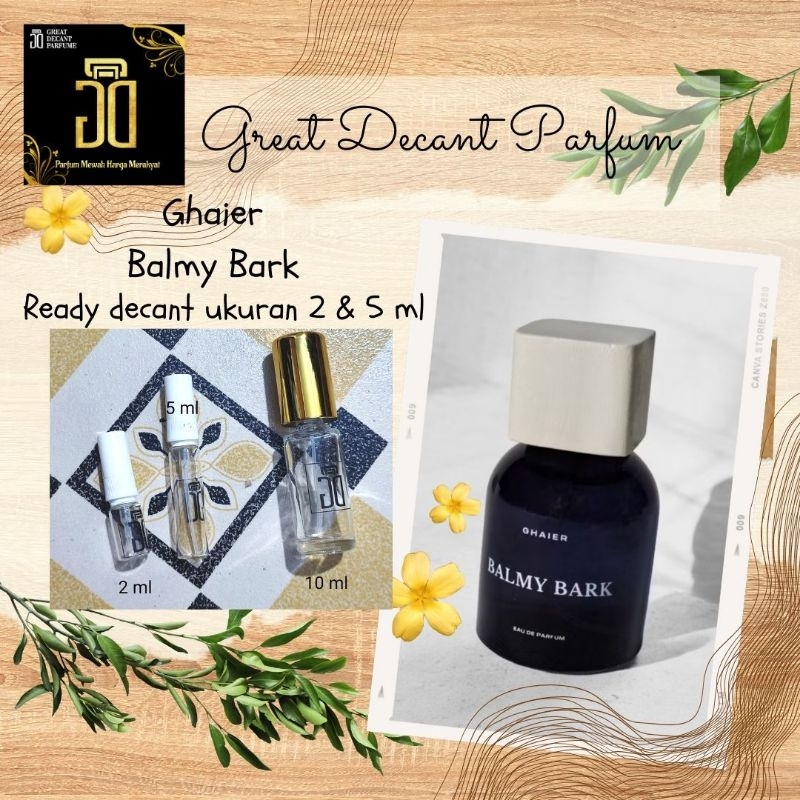 Balmy Bark Ghaier Parfum Decant