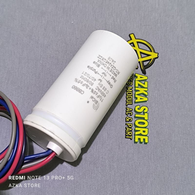 KAPASITOR CAPASITOR MESIN CUCI SHARP 11+3