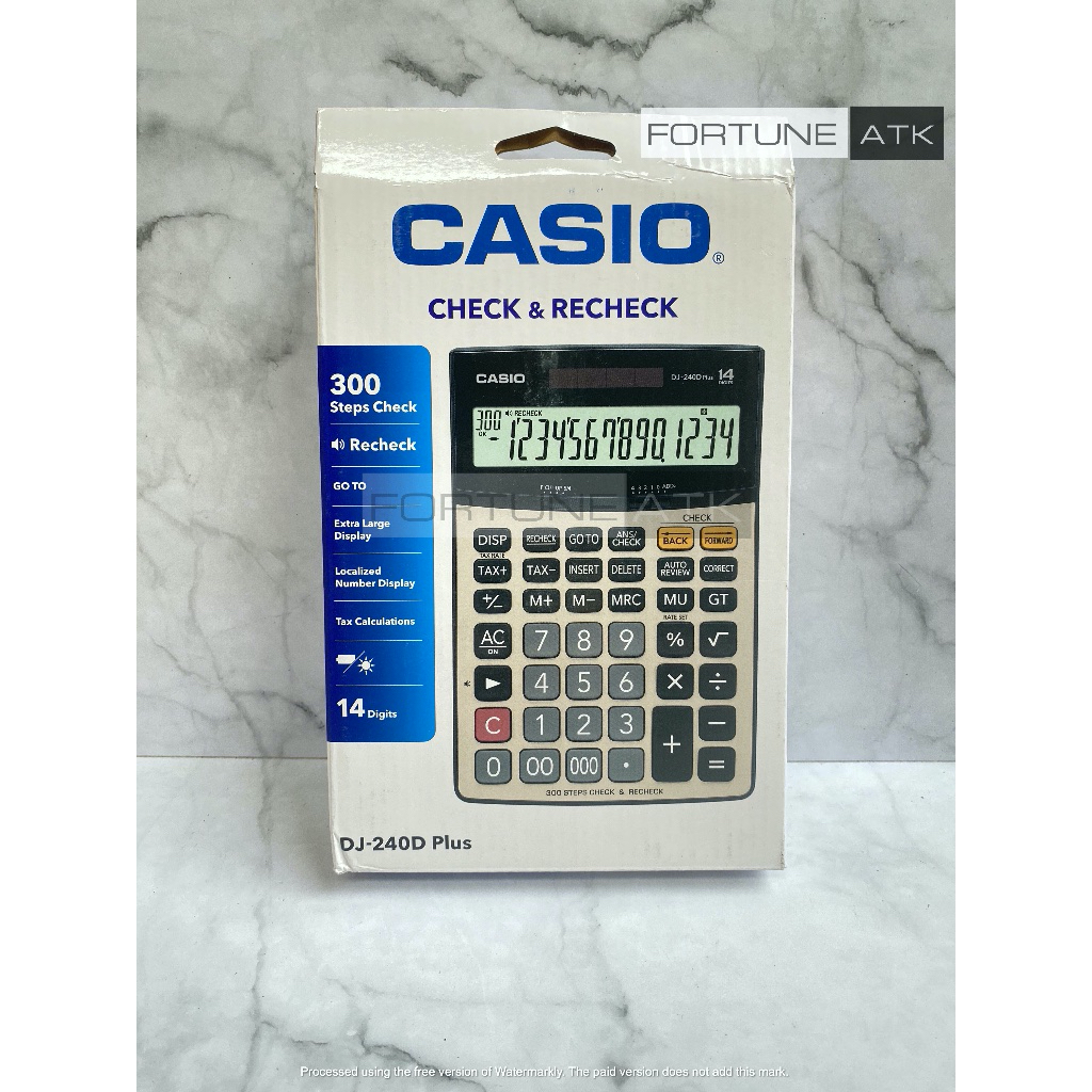 

Calculator CASIO DJ 240 D Plus | Perlengkapan Kantor | ORIGINAL