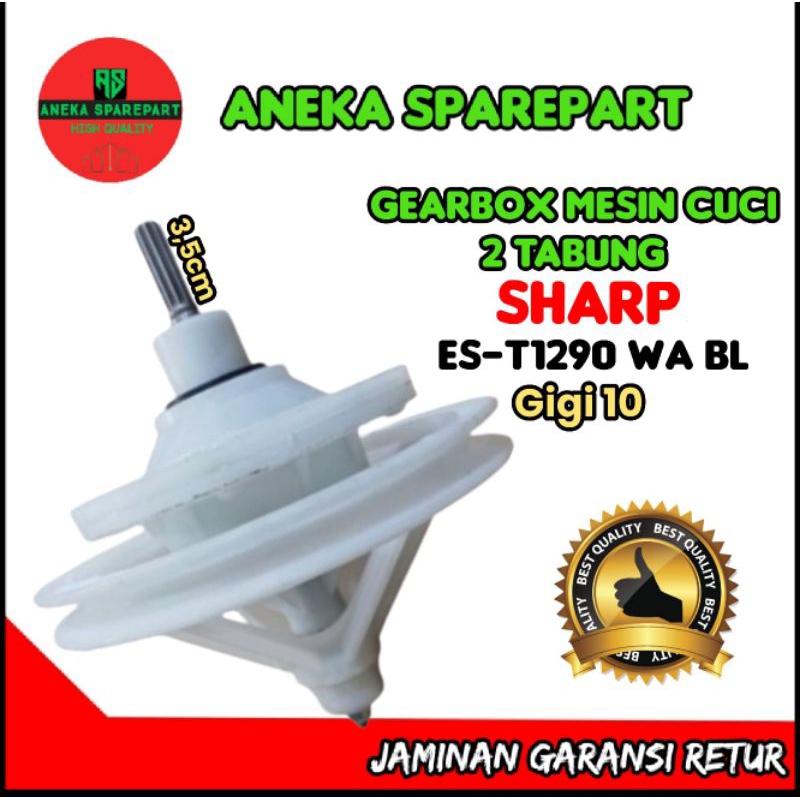 GEARBOX MESIN CUCI SHARP ES-T1290 WA BL GIGI 10 ASLI ORIGINAL