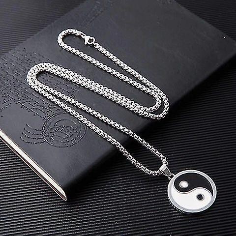 Kalung Liontin Yin Yang Pria Wanita High Quality - Yinyang Pendant Necklace For Men Women / Kalung Y
