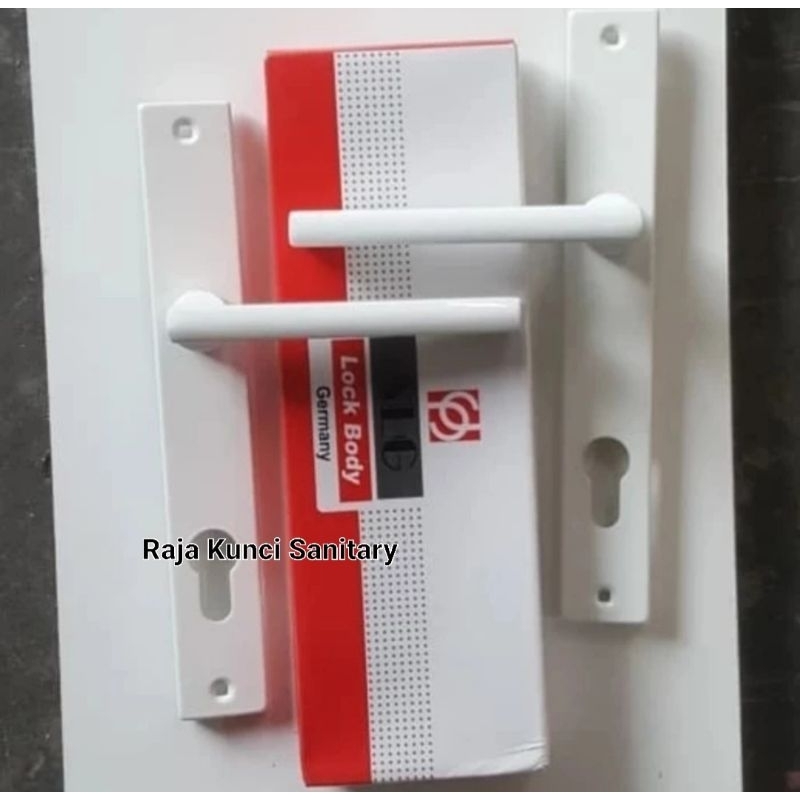 Handle Pintu Alumunium SLG/Gagang/Pegangan/Kunci Pintu Alumunium SLG Putih Coklat/Brown