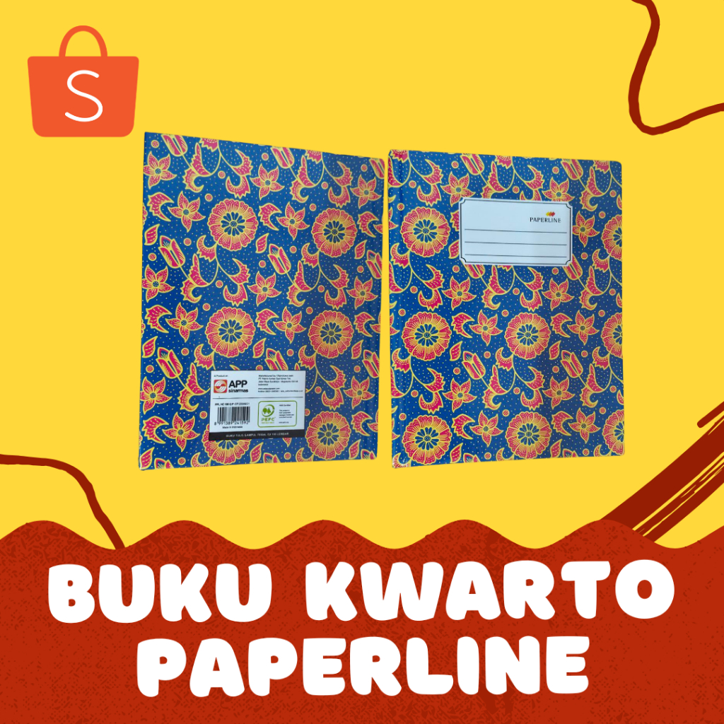 

Buku Kwarto Paperline 100, 200, 300 Lembar