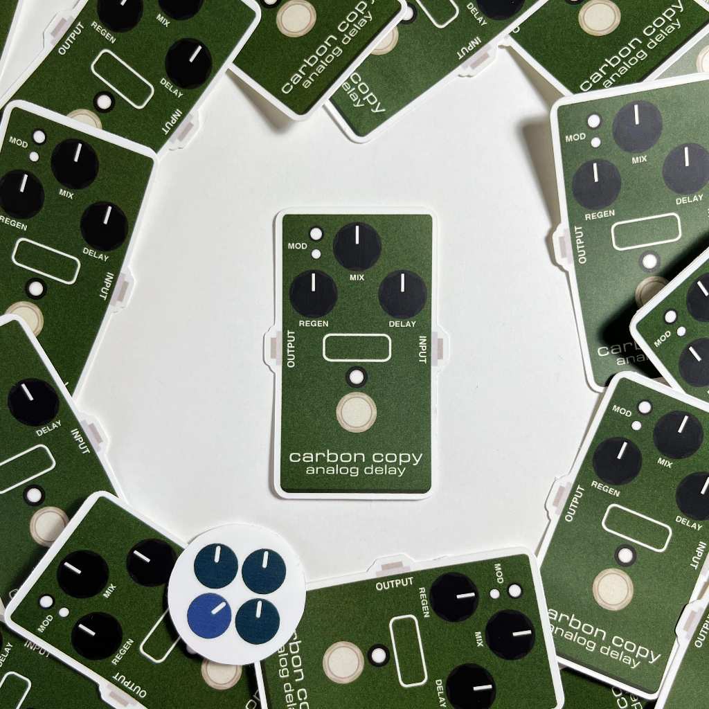 

PDLR - STICKER VINYL - MXR CARBON COPY - Edisi Pedal Gitar / Bass