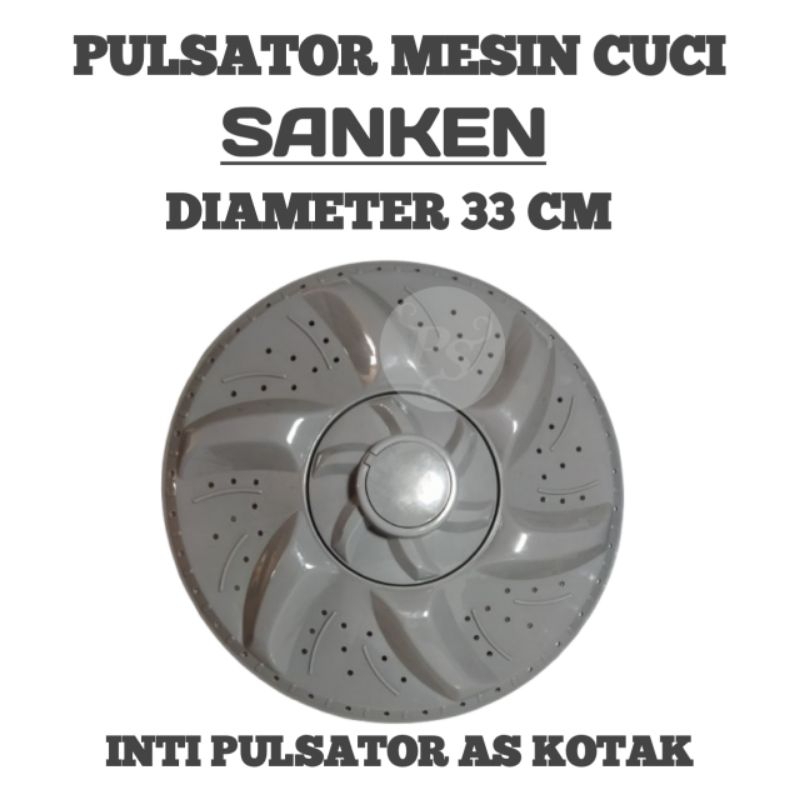 PULSATOR MESIN CUCI SANKEN DIAMETER 33 CM INTI PULSATOR AS KOTAK