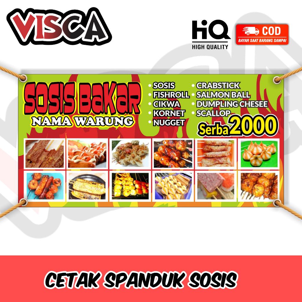 Spanduk banner Sosis Bakar 2