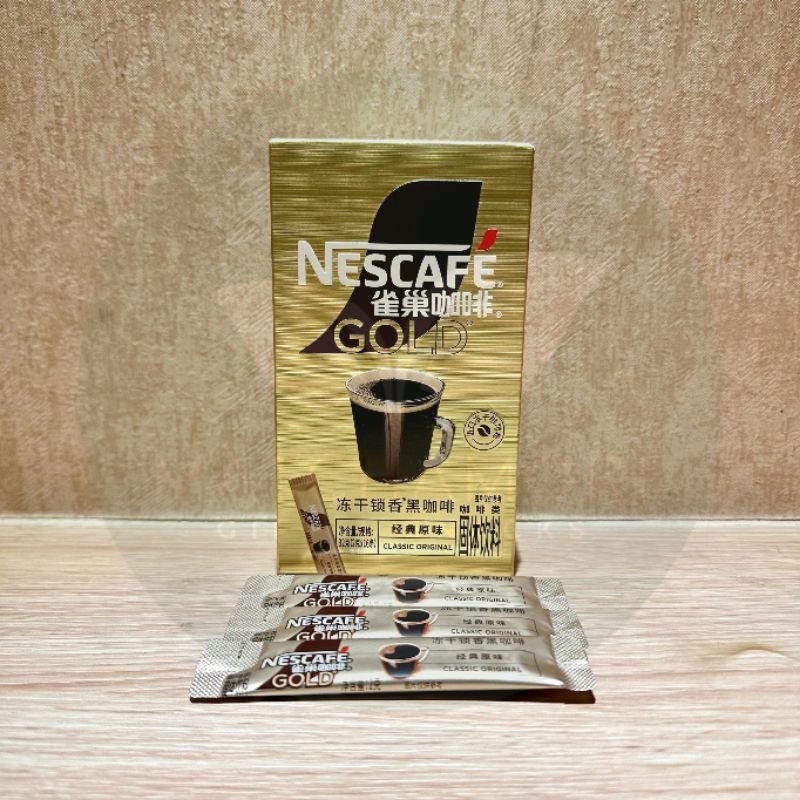 

Matchamori_Nescafe Gold Classic Original China Black Coffee 100% Single/Eceran
