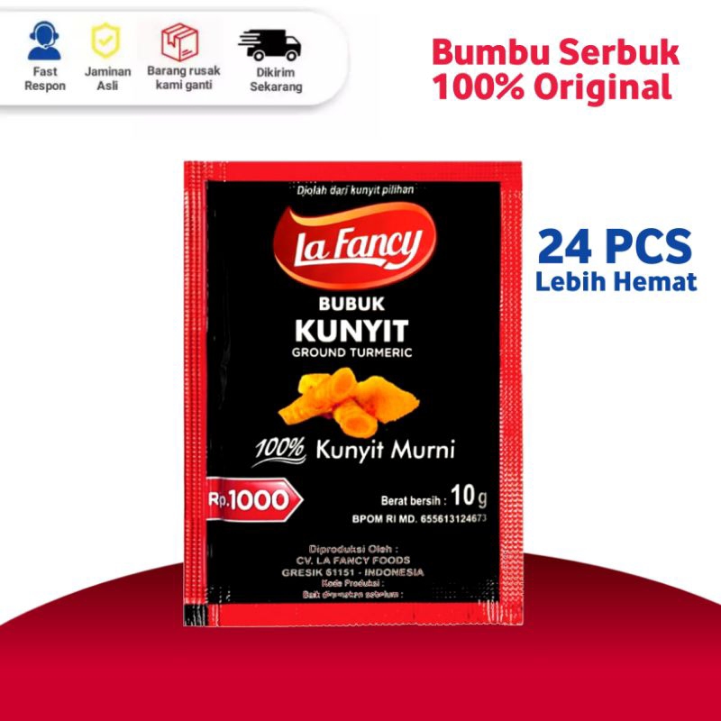 

kunyit serbuk original/jahe tabur alami / kunyit serbuk dari efkafarm_shop 24 pcs