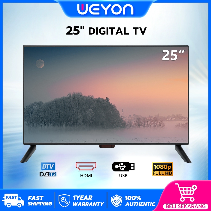 WEYON TV Digital 25/21/22/24/27/30 inch TV LED FHD Televisi