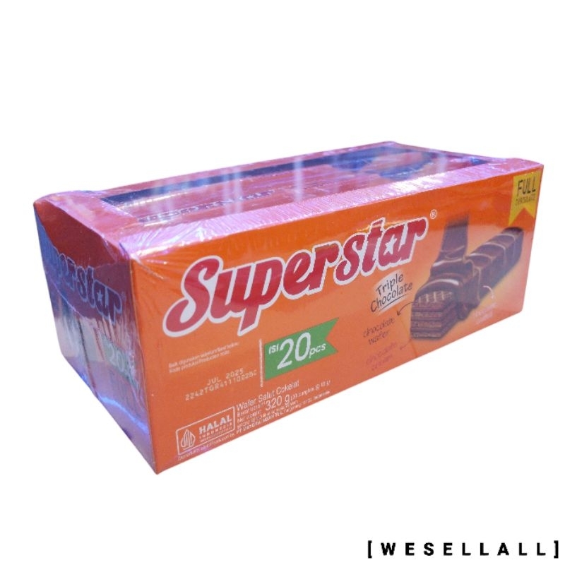 

Wafer Superstar Salut Cokelat 320 gr (20 pcs @ 16 gr) | 0087ECE