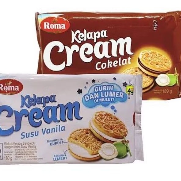 

Biskuit roma kelapa cream
