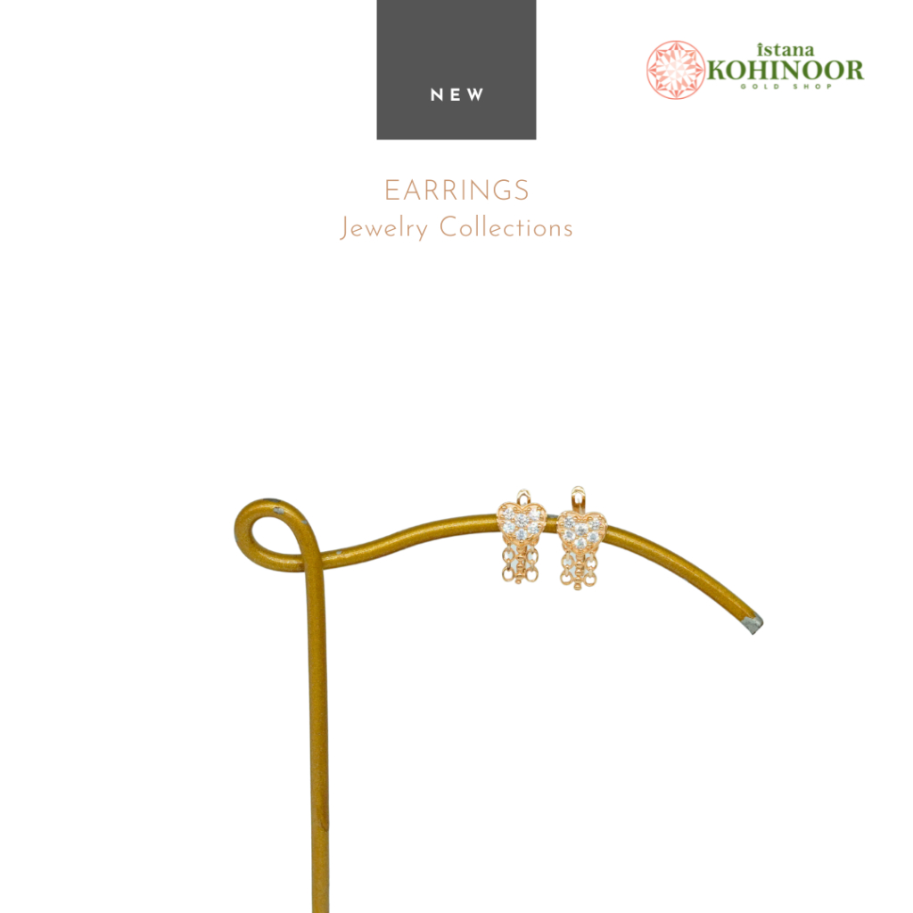 KOHINOOR ANTING EMAS VARIASI 16K EMAS NEW EARRINGS GOLD YELLOW