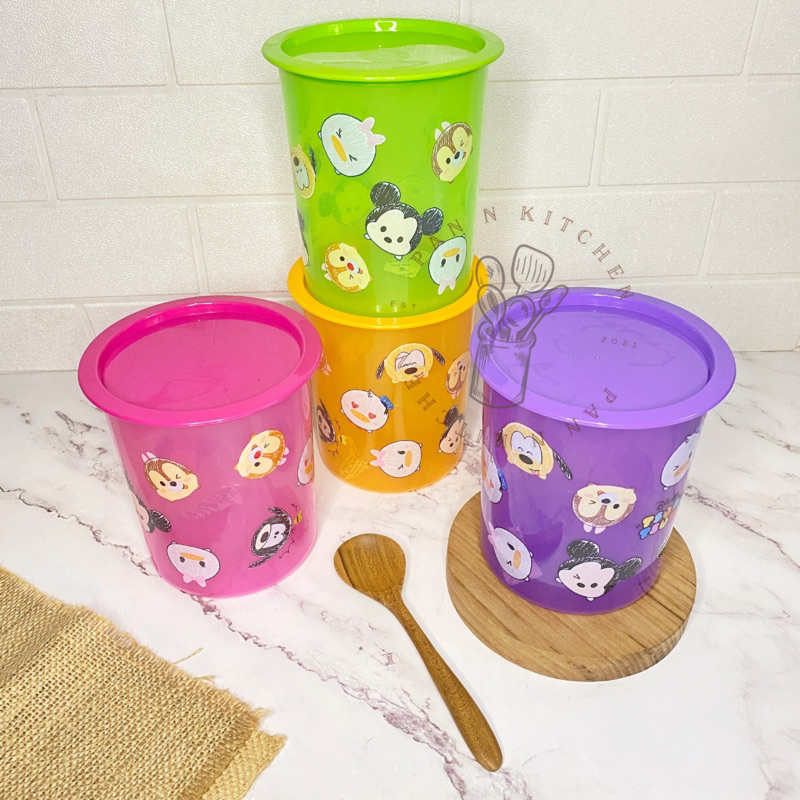 Toples Plastik Calista Odate 0,6 Kg/ Toples Motif Karakter Lucu/ Toples Tsum Tsum/ Toples Plastik Ga